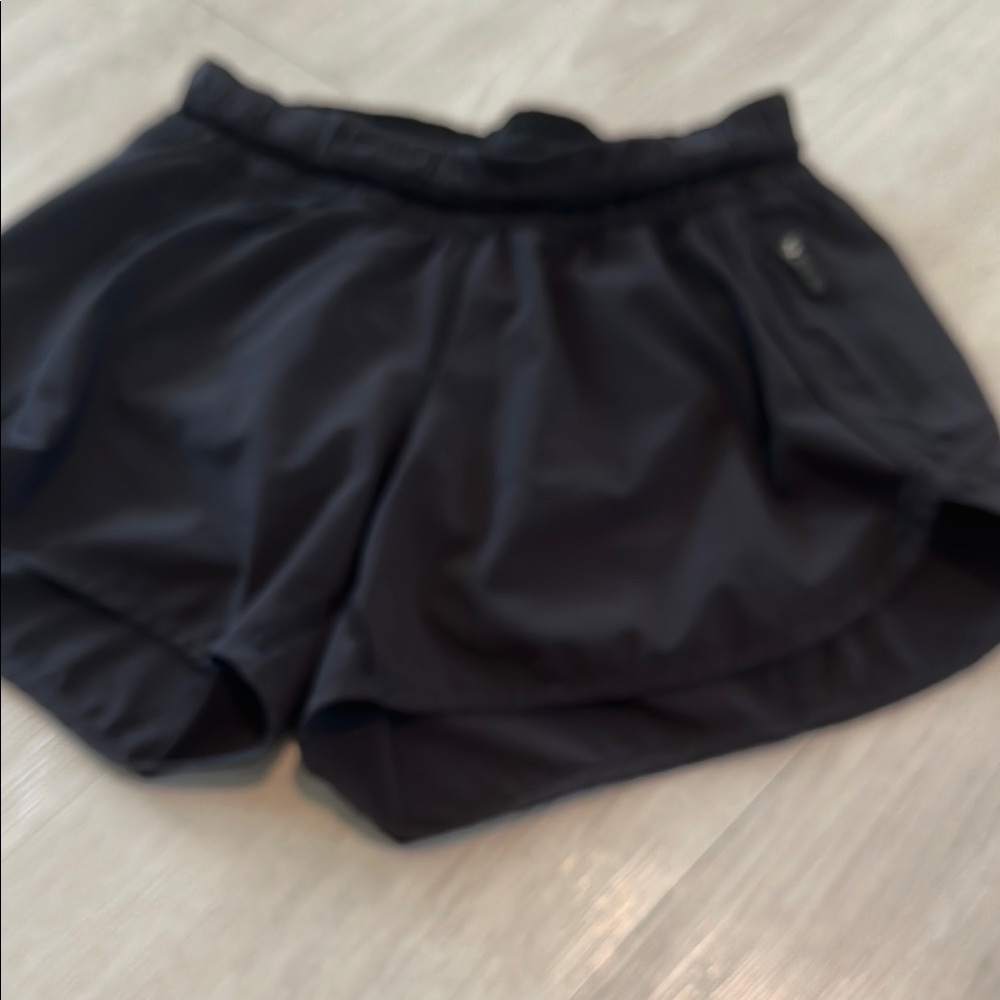 Lululemon Athletica Black Athletic Shorts Lightweight Moisture-Wicking
